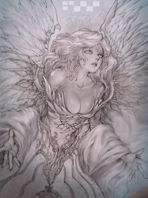 ArtStation - 05, Stato Ozo An Angel, A Drawing, Angel