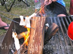 *The Thrifty Home: Brown Bears Campfire Recipe Hot Dog On A Stick, Cinnamon Sugar Bread, Cook Breakfast, Cowboy Beans, Sugar Bread, Brown Bears, Thanksgiving Meal, Campfire Food, Roasting Marshmallows