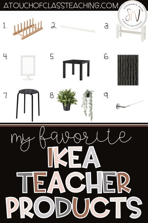 These are some of the best Ikea teacher finds for classroom management and organization. The Ikea teacher products I chose help keep my classroom organized and running smoothly all year long. Classroom Decor Organization, Ikea For Teachers, Clean Classroom Decor, Ikea Teacher Desk, Ikea For Classroom, Ikea In The Classroom, Teacher Desk Area Organization, Teacher Office Organization, Ikea For The Classroom