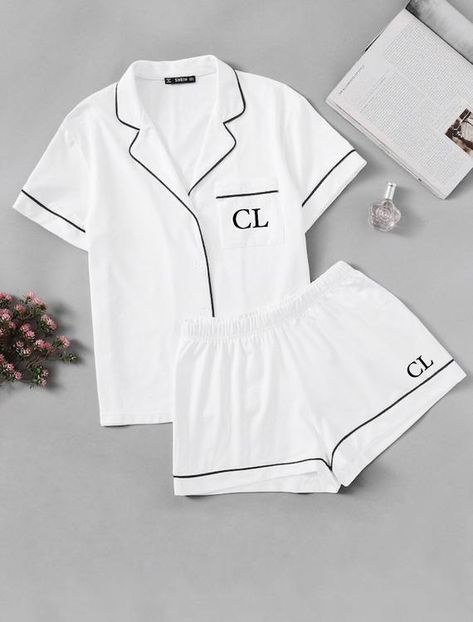 Pijamas Women, Cute Sleepwear, Cute Pajama Sets, Pajama Outfits, Short Pj Set, Cute Pajamas, Satin Pyjama Set, Outfit Trends, Lingerie Outfits