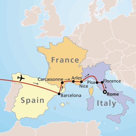 map of spain, Italy and france Tuscany Trip, 10 Day Itinerary, Portugal Map, France Vacation, Map Of Spain, Europe 2023, Greece Itinerary, Itinerary Ideas, Spain Trip