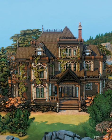 Gothic Victorian House Sims 4, Sims 4 The Goths House, Sims 4 Dark Modern House, Windenburg Sims 4 Lots, Sims 4 Houses Gothic, Sims 4 Houses Victorian, Vampire Mansion Sims 4, Ts4 Victorian House, Sims 4 Gothic House Plans