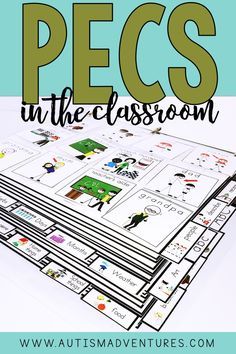 PECS for a special education classroom. Picture exchange communication system phases for students with communication needs. Asd Communication Board, Pecs Communication Book, Pecs Book, Pecs Communication, Picture Exchange Communication System, Communication Pictures, Pecs Pictures, Communication Boards, Diverse Learners