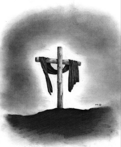 Thanks to our Lord Jesus, by accepting him into our lives, we can enjoy everlasting life that the sacrifice of the cross provides. Jesus Christ Drawing, Jesus Sketch, Cross Drawing, Christian Drawings, Cross Pictures, Art With Meaning, Jesus Drawings, Christian Wallpapers, The Sacrifice