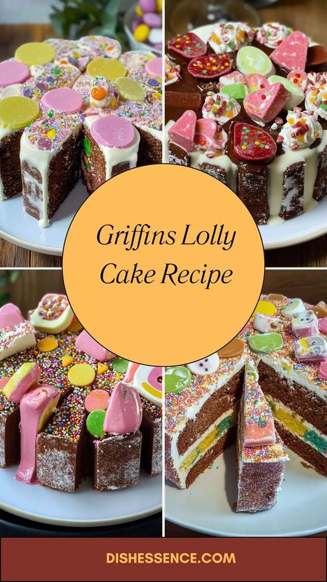 Griffins Lolly Cake Recipe – Dish Essence Lolly Cake, Gluten Free Biscuits, Bake Recipes, Digestive Biscuits, Colorful Cakes, Toasted Almonds, Shredded Coconut, Condensed Milk, Cake Recipe