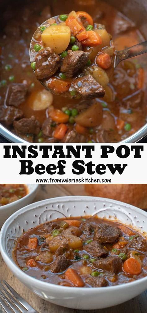 Instant Pot Beef Stew Recipe, Instant Pot Beef Stew, Crockpot Recipes Beef Stew, Beef Stew Crockpot, Pot Beef Stew, Potted Beef, Instant Pot Soup, Beef Stew Recipe, Tender Beef