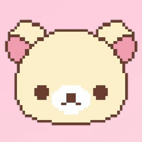 Rilakkuma Icon, Rilakkuma And Korilakkuma, Rilakkuma Wallpaper, Rilakkuma Korilakkuma, Easy Pixel Art, Wallpapers Widgets, Pastel Pink Aesthetic, Ios Wallpapers, Phone Theme