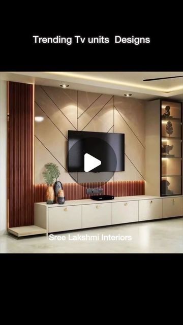 Sree Lakshmi Interiors on Instagram: "Trending Tv unit designs" Tv Unit Wall Design, Latest Tv Unit Designs, Tv Panel Design, Modern Tv Unit Designs, Tv Unit Design Modern, Tv Unit Decor, Tv Unit Interior Design, Modern Tv Units, Tv Unit Designs