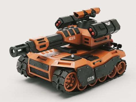 Concept Tank 05 by Piccopoly on Dribbble Model Concept, Robots Tanks, Tiny Tank, Command And Conquer, 3d Concept, Combat Art, Model Tanks, Power Armor, Concept Car Design