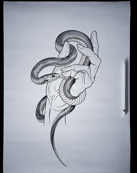 Holding Snake Drawing, Snake In Hand Drawing, Hand Holding Snake Drawing, Snake On Hand Drawing, Hand Holding Snake Tattoo, Snake On Hand Tattoo, Snake Hand Drawing, Snake On Hand, Hand Holding Snake