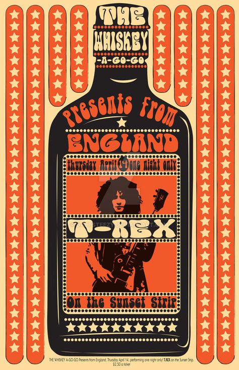 T. Rex 1973 Concert Poster Art, Concert Poster Design, Music Concert Posters, Vintage Concert Posters, Concert Flyer, Music Flyer, Concert Poster, Tour Posters, Rock Posters