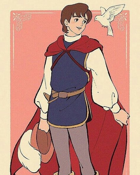 By Bébéo Snow White And Prince Florian, Prince Florian, Snow White Prince, Disney Movie Characters, Snow White Seven Dwarfs, Disney Kingdom, Disney Princess Frozen, Fairytale Illustration, Disney Princess Art