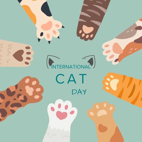 Happy International Cat Day! 🐱🎉 Celebrate your feline friends and all the joy they bring into your life. Share a pic of your cat and let’s spread the purrs! 🐾❤️ #InternationalCatDay #CatLovers #FelineFriends #CatsOfInstagram #Purrfect #CatLife #CatDay #Meow #LoveMyCat International Cat Day, Cat Day, Cat Life, Cats Of Instagram, Cat Art, Cat Lovers, Feline, Bring It On