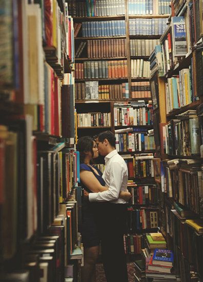 this is how we do bookstores ;-) Literary Wedding Theme, Literary Wedding, Wedding Engagement Photos, Wedding Book, Engagement Photoshoot, Wedding Tips, Engagement Pictures, Engagement Shoots, Love Photography