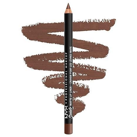 Amazon.com : NYX Nyx suede matte lip liner smll26 maison/glitz : Beauty & Personal Care Nyx Lip Liner, Drugstore Lips, Nyx Lip, Lip Liner Pencil, Camouflage Makeup, Makeup List, Fixing Spray, Pencil Shading, Cruelty Free Cosmetics