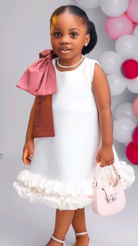 Children's Styles For Gown, Styles For Children Ankara, Baby Style Girl Outfits Ankara, Ankara Style For Kids Girls Outfit, Children Styles For Gown, Ankara Style For Baby Girl, Girls Ankara Styles Children, Bubu Gown For Kids, African Kids Fashion Dresses