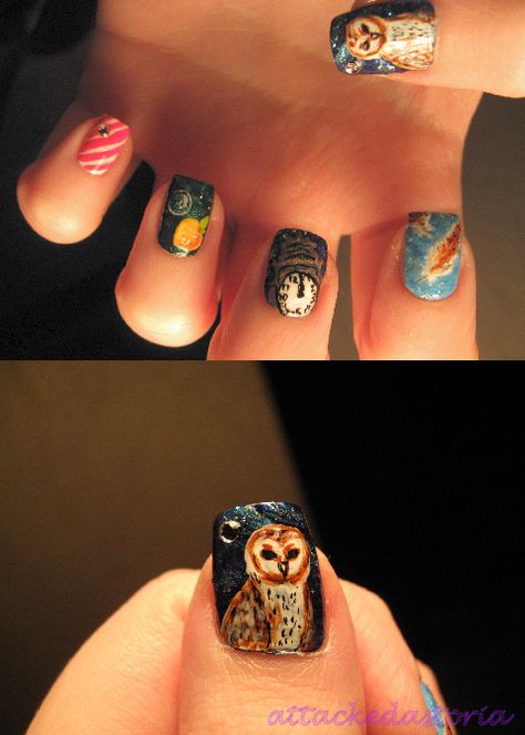 15 Fandoms Expressed With Nail Art Theme Nails, Harry Potter Nail Art, Harry Potter Nails, Labyrinth Movie, Childhood Things, Beautiful Nail Polish, Inspired Nails, Crazy Nails, Animal Nails