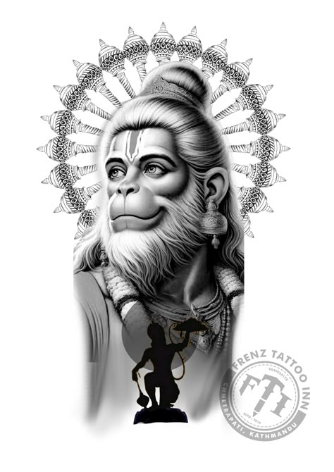 Lord hanuman #hanumantattoo #bajranbalitattoo #frenztattooinn #gada #hanumangada Hanuman Forearm Tattoo, Hanuman Tattoo Designs For Men, Hanuman Ji Tattoo Design, Lord Hanuman Tattoo Design, Hanumanji Tattoo, Lord Hanuman Tattoo, Hanuman Tattoo Design, Devotional Tattoo, Tattoo Artist Tips