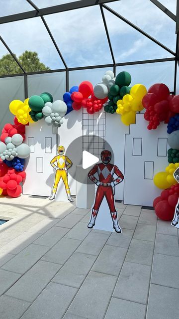 Orlando Balloon Decorations on Instagram: "Happy Birthday 🎂. . . .  I would spend hours watching Power Rangers when I was a child 🙈🥳🥳. . . .. Prints @negagraphic . . .✨ Like and Share✨✨  #birthday #bday #balloons #birthday #party #balloondecor #balloongarland #happybirthday #babyshower #love #eventplanner #balloonart #orlando #windermere #drphillips #lakeland #wintergarden #winterpark   #powerrangers" Power Rangers Decorations, Power Ranger Party Decorations, Power Rangers Birthday Party Ideas, Power Rangers Birthday Party, Power Rangers Party, Bday Balloons, Power Rangers Theme, Power Rangers Birthday, Power Ranger Birthday Party