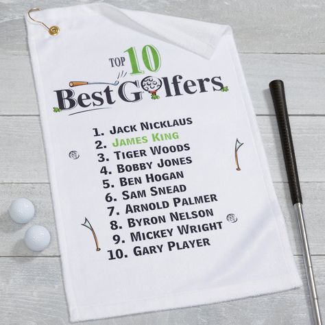 Personalized Golf Gifts, Pro Golfers, Golf Photography, Golf Tips For Beginners, Golf Quotes, Jack Nicklaus, Golf Channel, Golf Towel, Personalized Golf