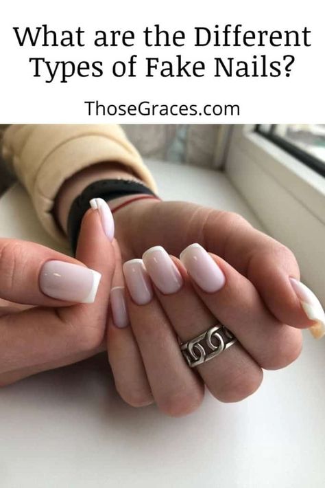 Different Types Of Nails To Get, Different Type Of Nails To Get, Types Of Nail Tips, Type Of Nails Manicures, Gel Nail Extensions Ideas, Different Nail Types, Types Of Artificial Nails, Types Of Acrylic Nails, Best Nail Extensions