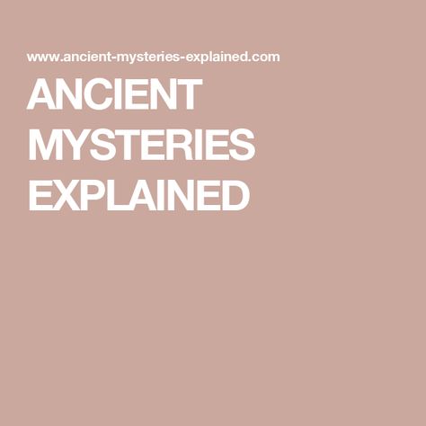 ANCIENT MYSTERIES EXPLAINED Ancient Mysteries, Ancient History, History, The World, Cusco