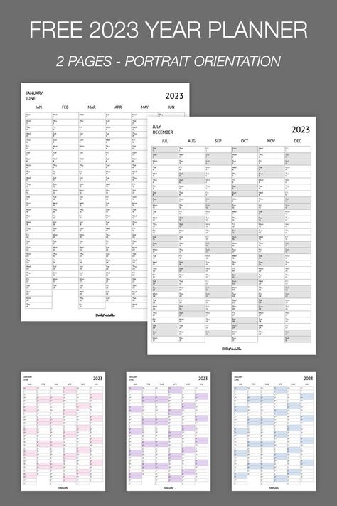 2023 Year Planner, Homework Planner Printable, Calendar For 2023, Planner Calendar Printables, Homework Planner, Weekly Planner Free Printable, Daily Routine Planner, Weekly Planner Free, 2023 Year