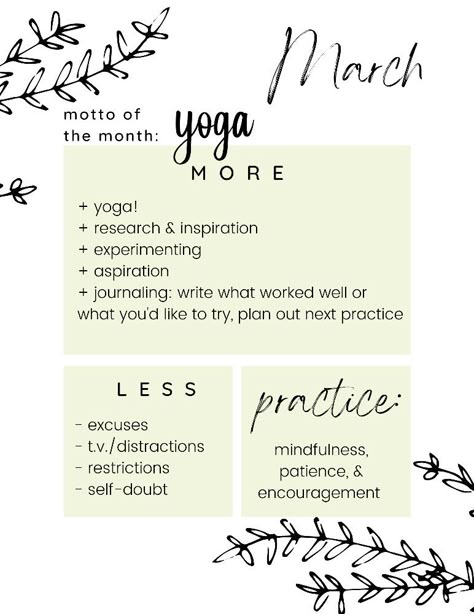 use this sheet as a reminder all month, print it out/Pin it, set your own goals! March, yoga, yogi, monthly goals, monthly motto, healthy living, growth mindset, self-development This Months Goals, March Goals Ideas, Goals For Each Month, 2024 Monthly Goals, Monthly Focus Ideas Planner, How To Set Monthly Goals, March Self Growth Challenge, Monthly Goal Ideas, Monthly Focus Ideas