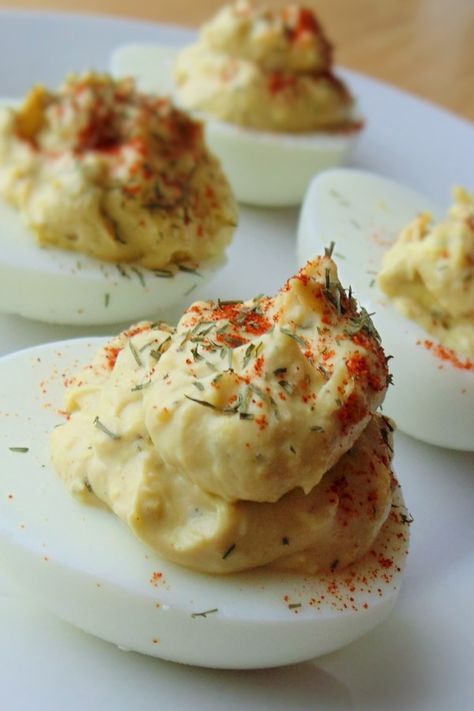 Deviled Eggs with Horseradish | "Made as written and I loved the simplicity of these. Horseradish and dill are always a plus for deviled eggs in my book. Great recipe!" #thanksgiving #thankgivingrecipes Deviled Eggs With Horseradish Recipe, Deviled Eggs Horseradish Recipe, Deviled Eggs Horseradish, Deviled Eggs With Horseradish, Gourmet Deviled Eggs Recipe, Dill Deviled Eggs, Recipes With Horseradish, Deviled Eggs Recipe Best, Horseradish Deviled Eggs Recipe