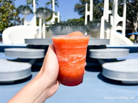 PSA There’s a POG Juice SLUSHY In Disneyland! Pog Juice, Disneyland Merchandise, Disneyland Food, Disney Hotels, Mad Tea Party, Frozen Treat, Disney Food Blog, Lime Pie, Key Lime Pie