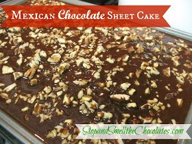 Mexican chocolate sheet cake Mexican Sheet Cake, Chocolate Sheet Cake Recipe, Sheet Cake Recipe, Chocolate Sheet Cake, Mexican Chocolate, Sheet Cake Recipes, Sheet Cakes, Best Chocolate Cake, Fabulous Foods