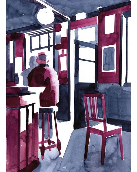 Ben Pearce on Instagram: “. . . . . . . . . . . . . . . #london #pub #eastlondon #islington #northlondon #georgeandmonkey #publichouse #ale #exhibition #beer…” Pub Drawing, Beer Watercolor Illustration, Pub Illustration, Potato Milk, Sketch Tea Room London, Sketching Styles, Sketch London Interior, Ink Sketching, Brighton Pubs