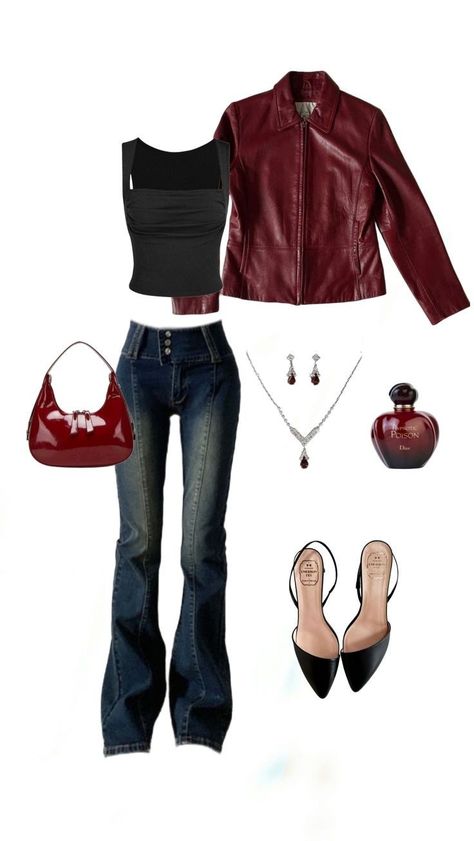 2000 Fall Outfits, Rockstar Outfit For Women, Rockstar Gf Outfit, Vinyl Outfits, Charmed Outfits, Rockstar Gf, Downtown Outfits, Outfit Inspo Casual, 2000s Fashion Outfits