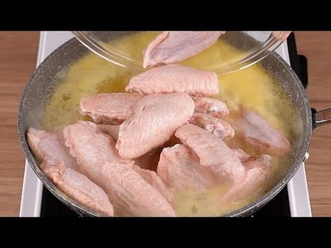 I added orange juice and from now on I only make chicken wings like this - YouTube Chicken In Boiling Orange Juice, Orange Juice Wings, Chicken In Orange Juice, Chicken Wings Cooked With Orange Juice, Cooking Chicken Wings In Orange Juice, Chicken Cooked In Orange Juice, Chicken Wings In Orange Juice, Chicken Wings Cooked In Orange Juice, Orange Juice Chicken Wings