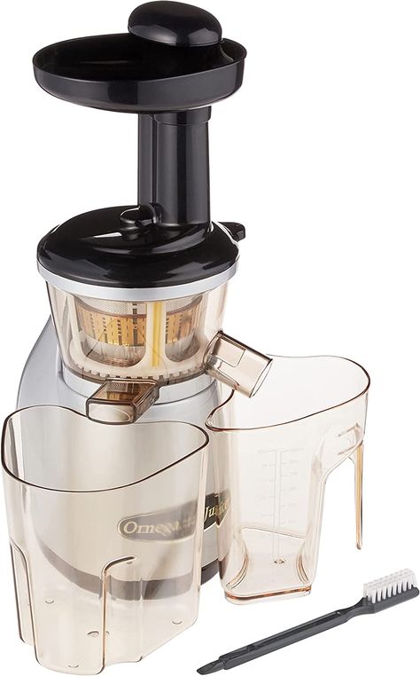 Omega VRT350X Vertical Low Speed Juicer, Silver (Renewed) Cleaning Screens, Manual Juicer, Cold Press Juicer, Juicer Machine, Juice Extractor, Unique Products Design, Juice Cup, Vegetable Tools, Vertical Design