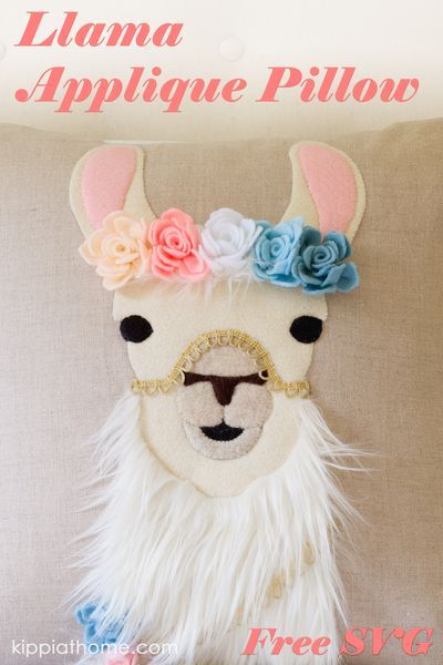 Boho Llama, Beginner Sewing Projects, Llama Pillow, Things To Sew, Applique Pillow, Throw Pillow Diy, Diy Throw Pillows, Diy Pillow Covers, Love Pillow