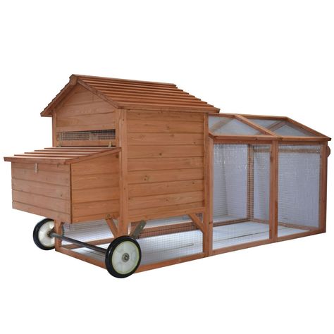 Coop On Wheels, Chicken Coop On Wheels, House Chicken Coop, Urban Chicken Farming, House Chicken, Easy Chicken Coop, Portable Chicken Coop, Chicken Tractors, Chicken Keeping