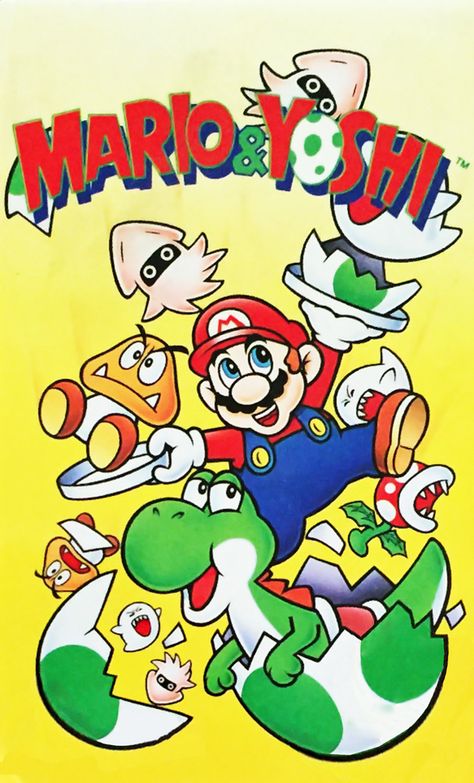 Mario And Yoshi, Nintendo Power, Super Mario Land, Mario Star, Mario Yoshi, Pc Builds, Game Cover, Super Mario 3d, Nintendo Entertainment System