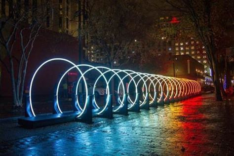 Tunnel Of Lights, Event Entrance Design, Winter Light Festival, Interactive Artwork, Eindhoven Netherlands, Event Entrance, Entrance Lighting, Light Tunnel, Light Festival