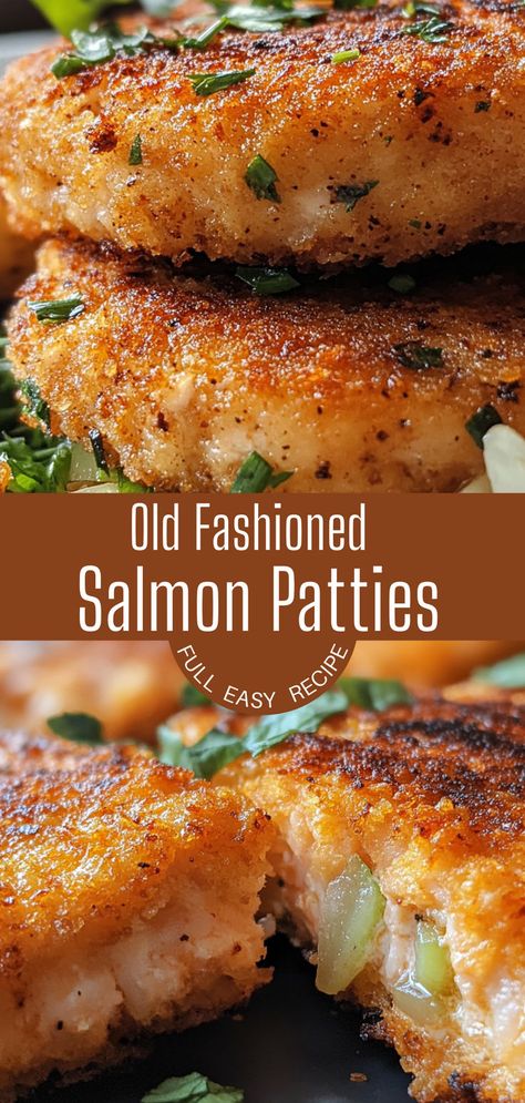 These salmon patties are the ultimate quick and delicious meal, made with simple ingredients and packed with flavor. Whether you’re craving comfort food or need an easy weeknight dinner, these crispy and savory patties will hit the spot. Perfect for anyone looking for an easy salmon recipe that’s both satisfying and healthy! 🐟🍽️ #SalmonPatties #EasySalmonRecipes #HealthySalmonDinner Fish And Shrimp Recipes, Healthy Salmon Dinner, Easy Salmon Recipe, Spicy Shrimp Tacos, Grilled Shrimp Skewers, Creamy Shrimp Pasta, Canned Salmon, Salmon Patties Recipe, Creamy Shrimp