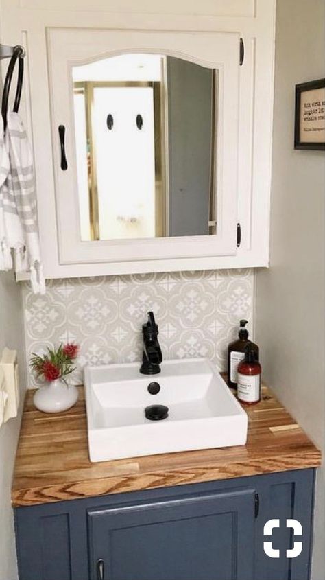 Love the above counter sink with wood Bowl Bathroom Sink Vanity, Bathroom Raised Sink, Small Bathroom Vanity With Bowl Sink, Small Vanity With Bowl Sink, Above Counter Sink Bathroom, Bathroom Vanity With Bowl Sink On Top, Deep Bathroom Sink, Sink Bowl On Top Of Vanity, Small Bathroom Sink Ideas