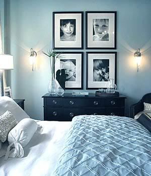 Pictures | While I work Design Ložnic, Turquoise Room, House Of Turquoise, Black Furniture, Blue Rooms, Blue Bedroom, Blue Walls, Beautiful Bedrooms, New Wall