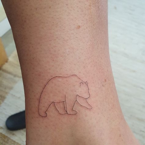 Fine line tattoo of grizzly bear 🐻 by Tri Line Tattoo in Auckland, New Zealand Line Bear Tattoo, Fine Line Bear Tattoo, Bear Claw Tattoo, Claw Tattoo, Bear Claw, Bear Tattoo, Bear Claws, Fine Line, Tattoo Inspo