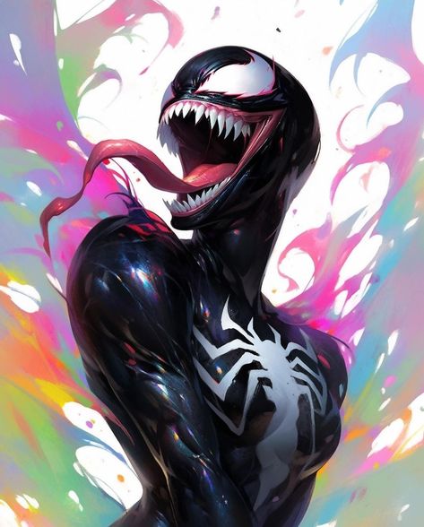 Vemon Spiderman Fanart, Female Carnage Symbiote, She Venom Fanart, Galactic Empire Propaganda, Female Venom, Empire Propaganda, Lady Venom, Marvel Symbiotes, She Venom