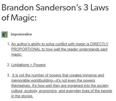 Laws Of Magic, Make A Story, Stormlight Archive, Magic System, Writing Fantasy, Writing Dialogue Prompts, Creative Writing Tips, Brandon Sanderson, Writing Stuff