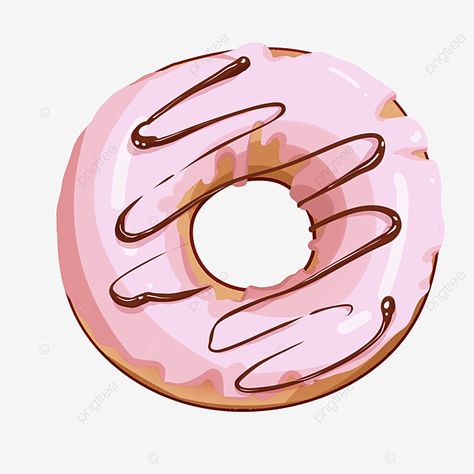 Donat Png, Logo Donat, Pink Sprinkle Donut, Cartoon Donut, Donut Clipart, Donut Cartoon, Cream Png, Pink Pattern Background, Donut Art