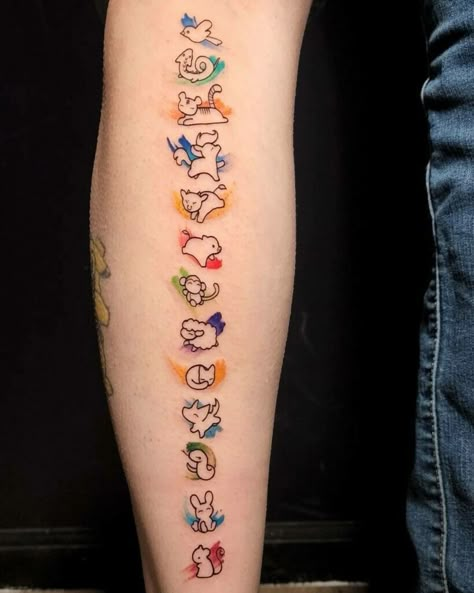 Fruit Basket Tattoo, Tattoo For Scars, Fruits Basket Tattoo, Tattoo Concept Art, Book Inspired Tattoos, Mind Tattoo, Lower Arm Tattoos, Anime Tattoo Ideas, Mouse Tattoos