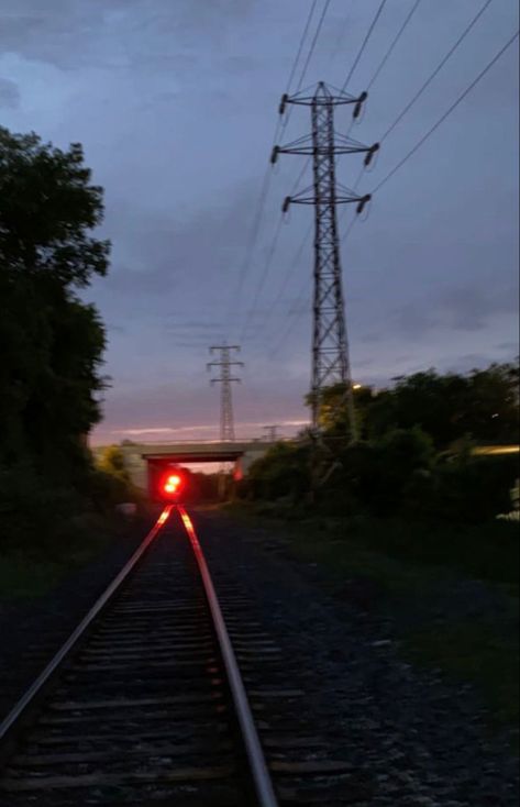 Train Tracks At Night, Walking On Train Tracks, Train Platform, Railroad Pictures, Walk Together, Vivid Dreams, Train Tracks, Walk On, Railroad Tracks