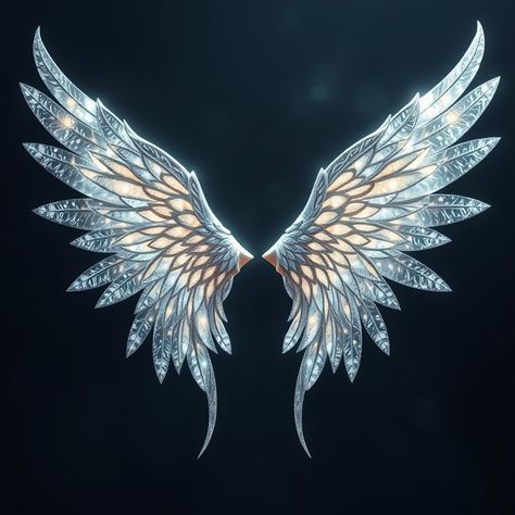 Discover the celestial wings, a magical artifact bestowed by angelic beings for flight and protection. Where will you soar with these ethereal wings of light? 🌌 #DungeonsAndDragons #FantasyArtifacts #FlightMagic #TabletopRPG #CelestialWings #GamingInspiration #BoardGames #MagicItems #EtherealDesign Galaxy Wings, Illyrian Wings, Ice Wings, Wings Of Light, Star Wings, Crystal Wings, Magic Wings, Beautiful Wings, Victoria Secret Outfits