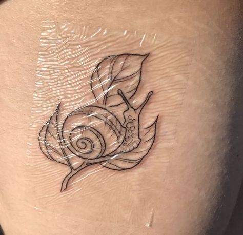 Cute Snail Tattoo. Frog And Snail Tattoo, Snail Flower Tattoo, Snail On Mushroom Tattoo, Sea Snail Tattoo, Mushroom Snail Tattoo, Tiny Snail Tattoo, Small Snail Tattoo, Snail Tattoo Ideas, Snail Tattoo Simple